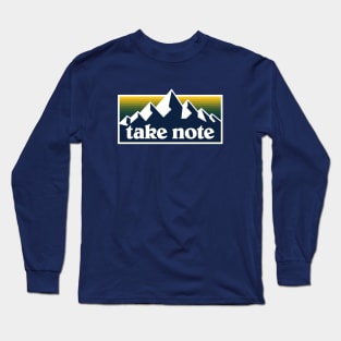 Take Note Mountains 3 Long Sleeve T-Shirt